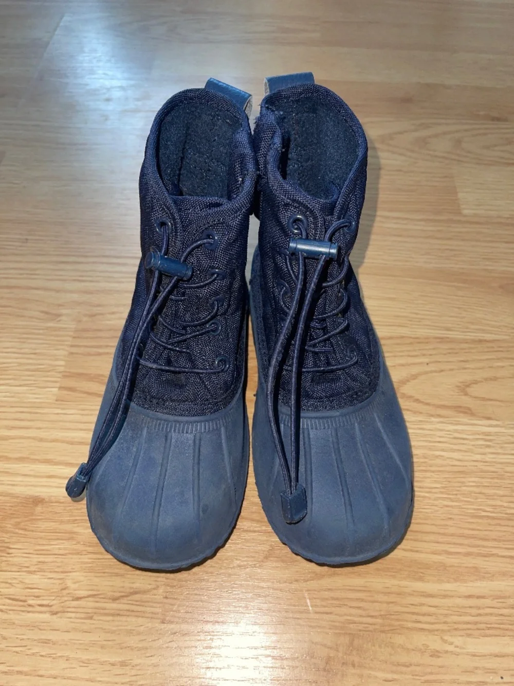 Polo Ralph Lauren Eisley Kids Duck Boots Navy Pink Waterproof Size 13